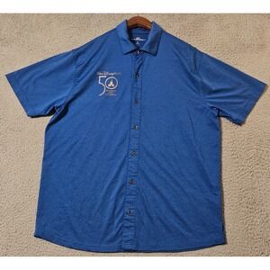 Disney Parks Cast Member Exclusive 50th Anniversary‎ Button Up Shirt Size Medium